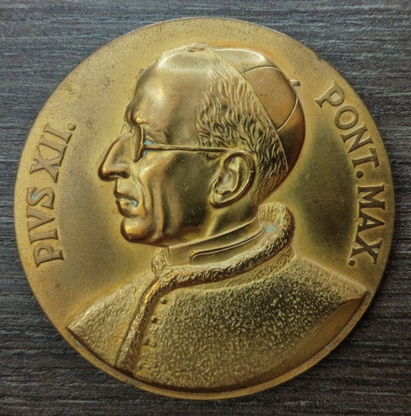 Joias . Brasil - Medalha do XXXVI Congresso Eucarístico Internacional de 1955 - Rio de ...