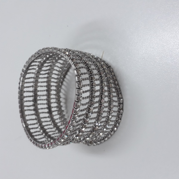 Joias . ADR 474 - Broche em metal dourado com pedraria represen foto 8