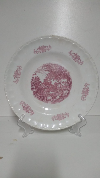 Joias . JR 0336 - Saladeira antiga porcelana branca, ricamente foto 3