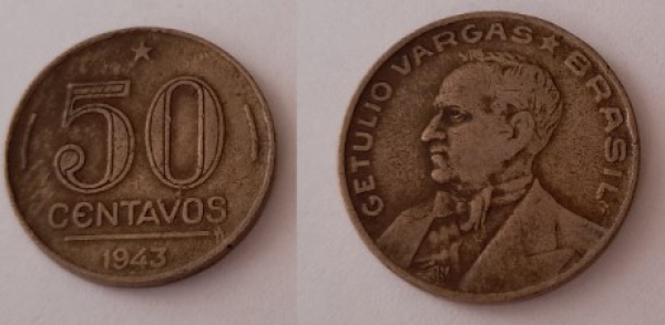 Joias . ADRI 150 - Moeda de prata 500 réis - Brasil - 1913 - es foto 3