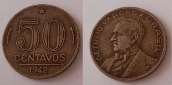 Joias . ADRI 150 - Moeda de prata 500 réis - Brasil - 1913 - es foto 4
