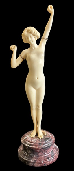 Joias . Victor Brecheret (1894-1955). Beijo. Escultura em bronz foto 3