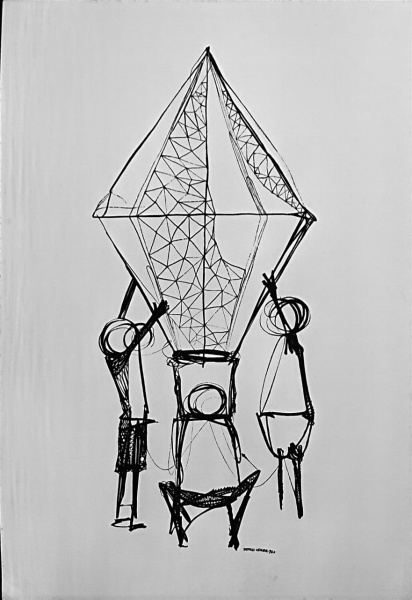 Arte . Flexor, Bipede - óleo sobre tela medindo 33,5 x 25 Cm, foto 6