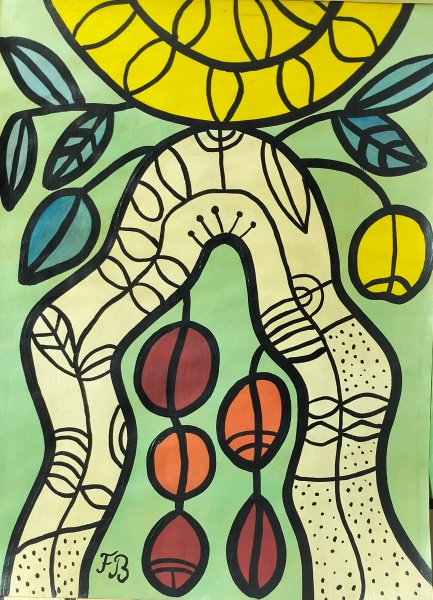 Arte . Alberto da Veiga Guignard, Igrejas - guache sobre papel foto 4