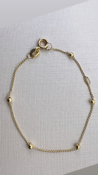 Joias . PULSEIRA BOLA CONFECCIONADO EM OURO AMARELO 18K, PESO: foto 6