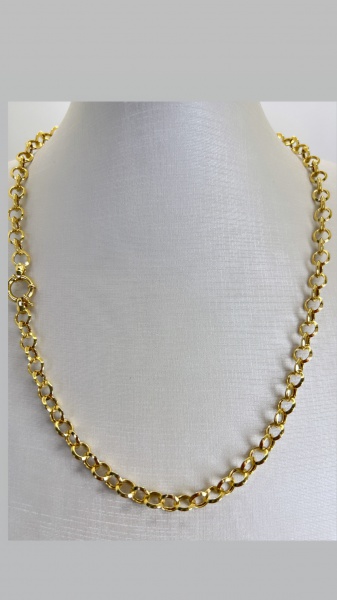 Joias . ANEL CONFECCIONADO EM OURO AMARELO 18K, PESO: 10,2g, CO foto 6