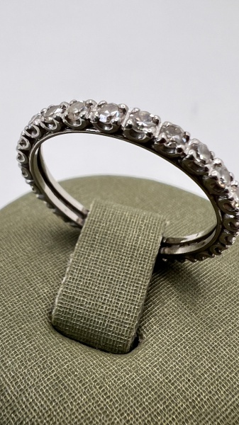 Joias . Pulseira em ouro branco 18 k -750 modelo Riviera com 18 foto 6