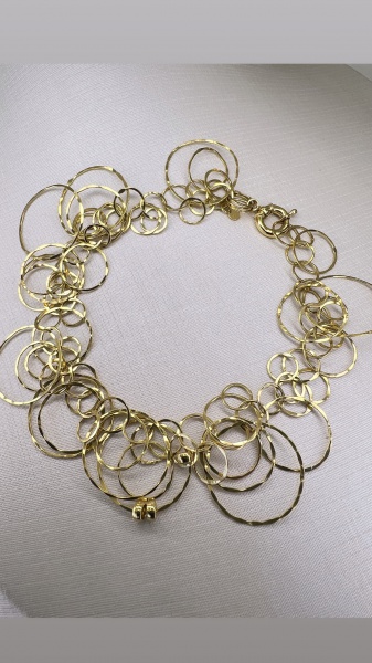 Joias . BRINCO GANCHO CONFECCIONADO EM OURO AMARELO 18K, COM ZI foto 1