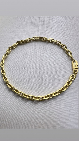 Joias . BRINCO GANCHO CONFECCIONADO EM OURO AMARELO 18K, COM ZI foto 3