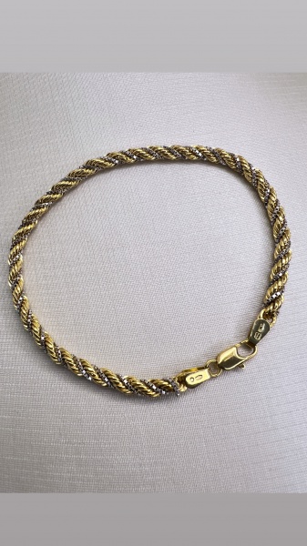 Joias . BRINCO GANCHO CONFECCIONADO EM OURO AMARELO 18K, COM ZI foto 5