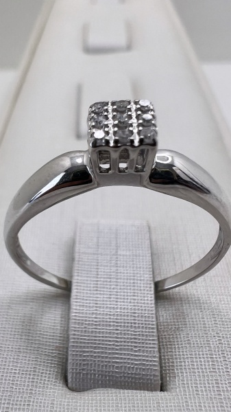 Joias . ANEL CHUVEIRO CORAÇÃO COM 15 DIAMANTES DE 1,5 PONTOS CA foto 5