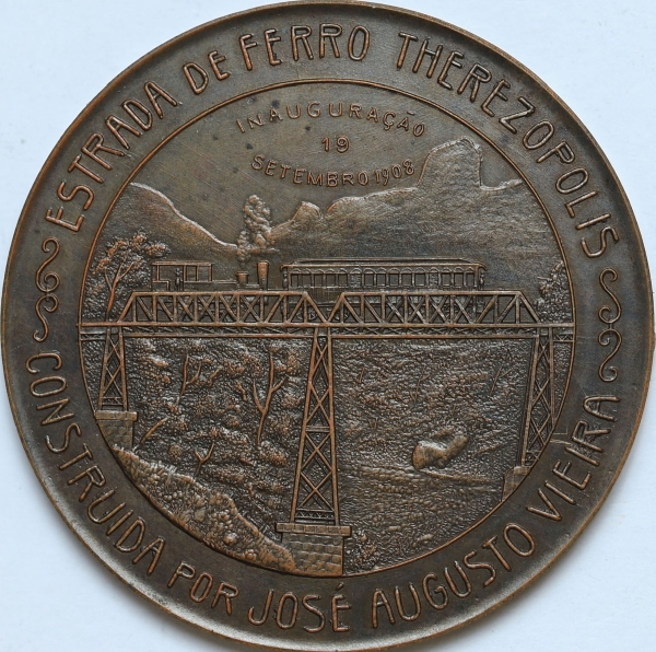 Joias . Medalha do Brasil - 1892 - Prata - 29.5 g - 38 mm - Pic foto 2