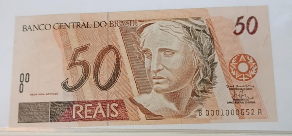Joias . CEDULAS DO BRASIL - REAL 2" FAMILA - C.358 - LETRAS foto 1