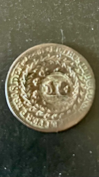 Joias . Moeda de Cobre do Brasil - 40 Réis 1833 C com carimbo Geral de 10 - Petbus - 24 ...