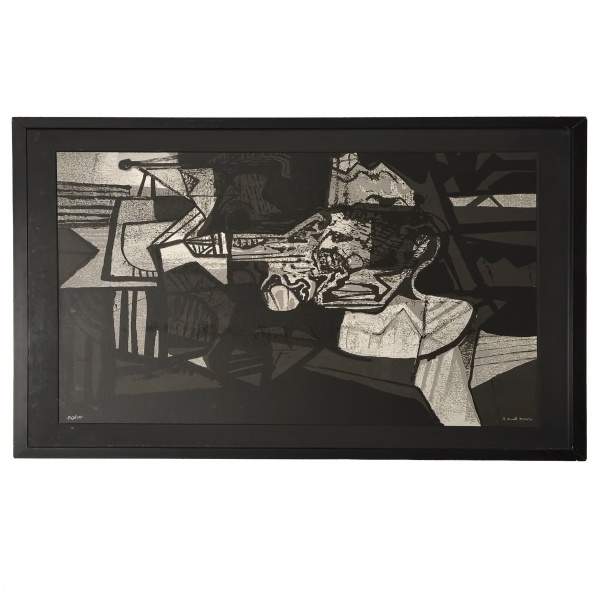 Joias . Burle Marx - Serigrafia 26/100 Assinada, medindo 88cm x 68cm com moldura (Arte ...