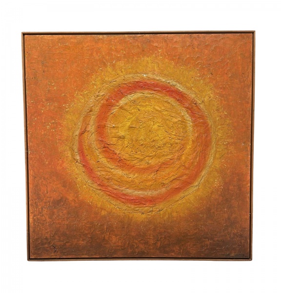 Arte . TOMIE OHTAKE, Óleo sobre Tela, Sem Título, Com Moldura, Medida da Tela 102 x ...