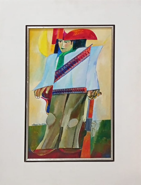 Joias . ALDEMIR MARTINS. Cangaceiro - o.s.t. - 46 x 27 cm. Assinado e datado no cie e ...