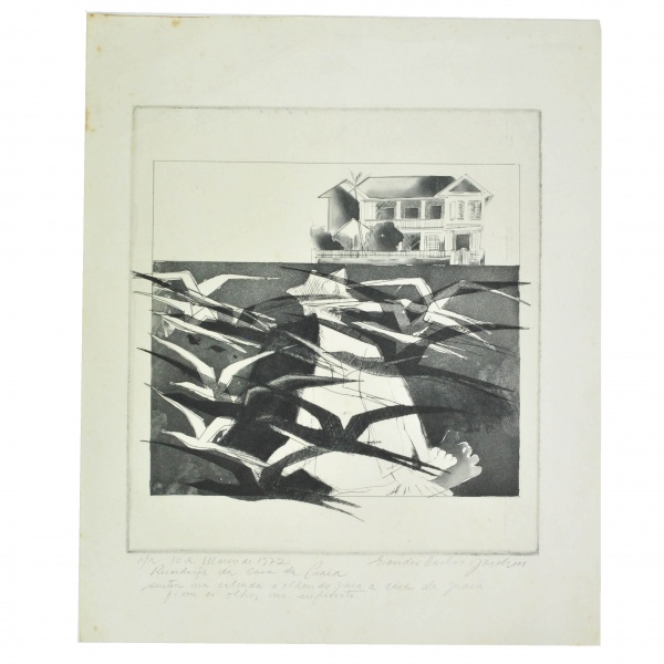 Arte . Karl Robert Baron von Planitz. Cidade de São Sebastião foto 6