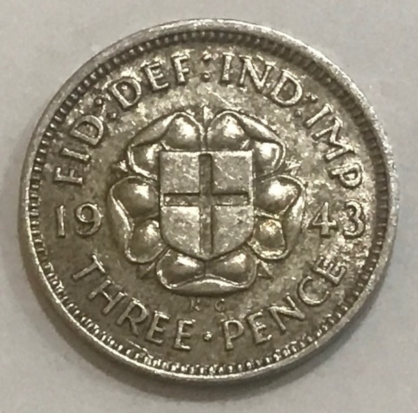 Joias . Inglaterra   6  Pence   Ano  1929-  Prata  (.500)  pESO foto 1