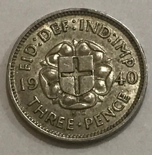 Joias . Inglaterra   6  Pence   Ano  1929-  Prata  (.500)  pESO foto 3