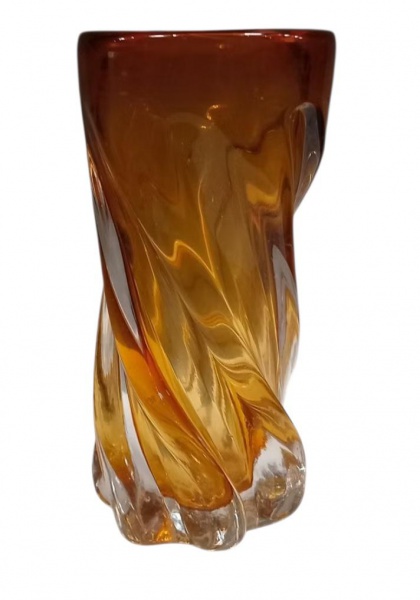 Joias . Vaso em vidro artístico colorido de  murano , medindo 3 foto 4