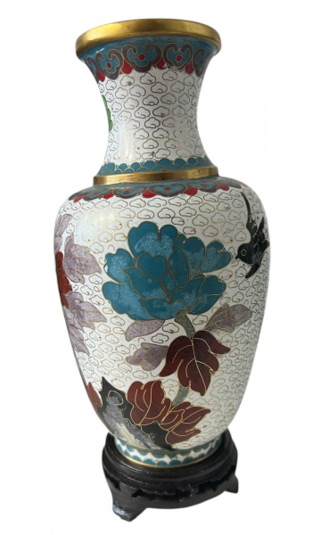 Joias . Par de cloisonnes antigos espelhados (raro) em perfeito foto 3