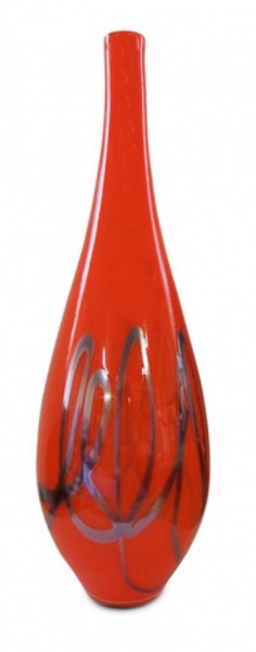 Joias . Vaso em vidro artístico colorido de  murano , medindo 3 foto 5