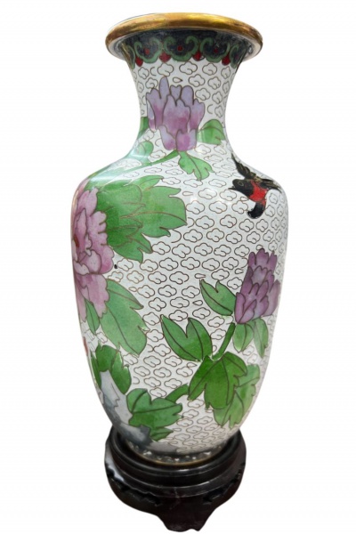 Joias . Par de cloisonnes antigos espelhados (raro) em perfeito foto 6