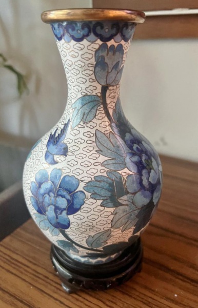 Joias . Par de cloisonnes antigos espelhados (raro) em perfeito foto 2