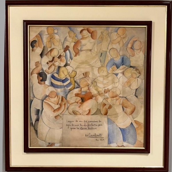 Joias . EMILIANO DI. CAVALCANTI. Data/1929. Croquis de samba. Aquarela e grafite sobre ...
