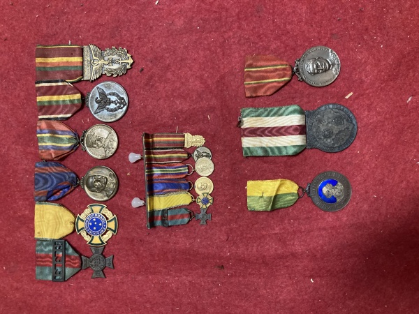 Joias . Militaria - LOTE de comenda medalha militar segunda guerra FEB (Força ...