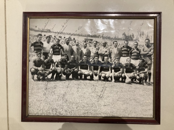 Joias . Pôster Foto de futebol autografada por todos os jogadores década 60 flamengo, ...