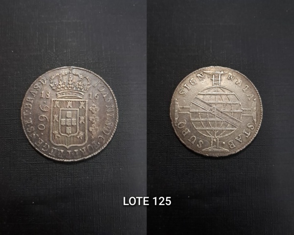 Joias . Brasil - 1816 B - 960 Réis - MBC/SOC -  Prata 0,896% - Peso 26,89g - ...