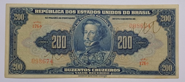Joias . C037 - 200 Cruzeiros - Autografada - 1a estampa - Ano: 1943 - Quase fe (s/fe). ...