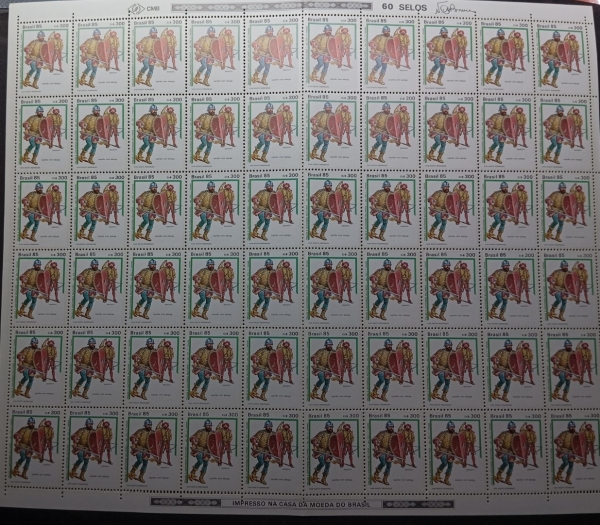 Joias . Brasil, folha nova com goma, rhm 326, Fil. P, sem traço foto 1