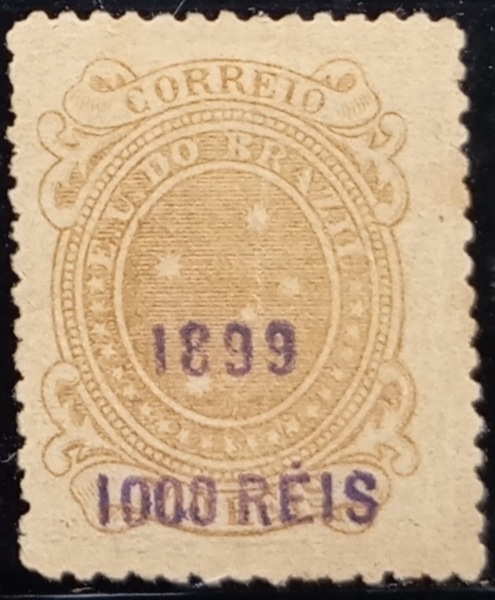 Joias . Brasil, selo cruzeiro do sul com sobrecarga carmim 2000 foto 1