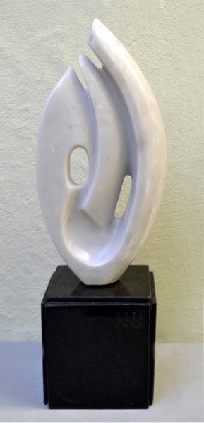 Joias . Bruno Giorgi, Labareda - Escultura em Mármore, med. H 30 x L 14 x P 12  cm (com ...