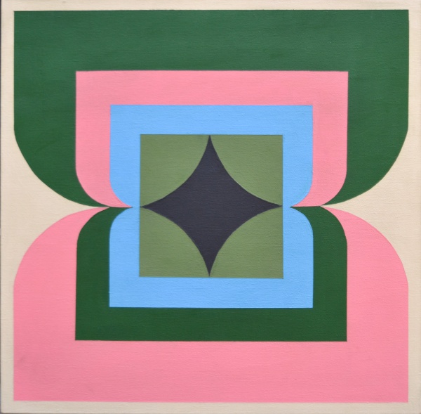 Arte . Ivan Serpa, Série Mangueira - óleo sobre tela - datado 15/10/68 - med. 50 x 50 ...