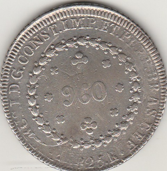 Joias . P478C-VARIANTE SATB, 960 REIS DE 1820R foto 3