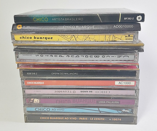 side CD まとめ Coleção de 10 CDs musicais originais de CAETANO VELOSO: