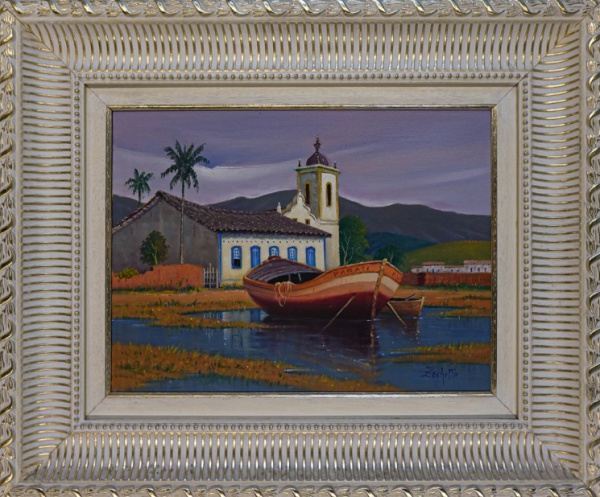 Arte . 8314 ZECHETTO - PINTURA ÓLEO SOBRE TELA - TIPO DA ASSINATURA: FEITA A MÃO - ...