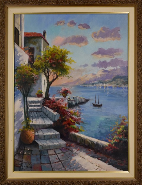 Arte . 8038 ISRAEL DE FARIA SODRÉ - PINTURA ÓLEO SOBRE TELA - TIPO DA ASSINATURA: ...