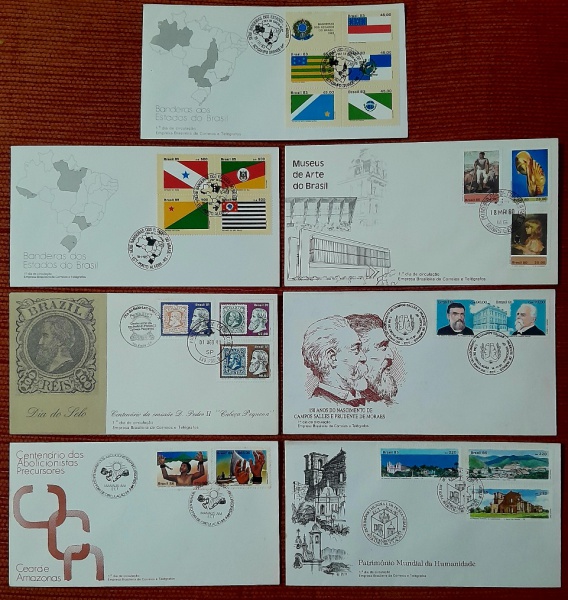 Joias . Brasil 1981 - Natal, seleção de 27 envelopes FDC's, foto 2