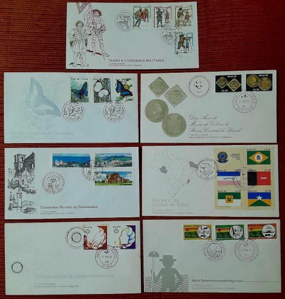 Joias . Brasil 1981 - Natal, seleção de 27 envelopes FDC's, foto 6