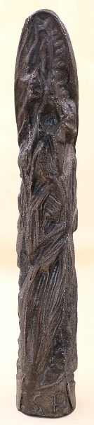 Joias . Magnifico e antigo Entalhe em broto de Bambu Gigante so foto 4