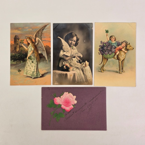 Arte . Raríssimo cartão postal com uma pintura da cidade de Sã foto 4