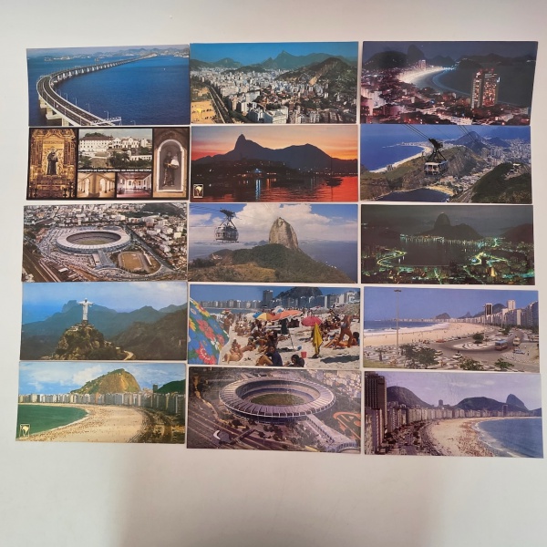 Arte . Raríssimo cartão postal com uma pintura da cidade de Sã foto 7