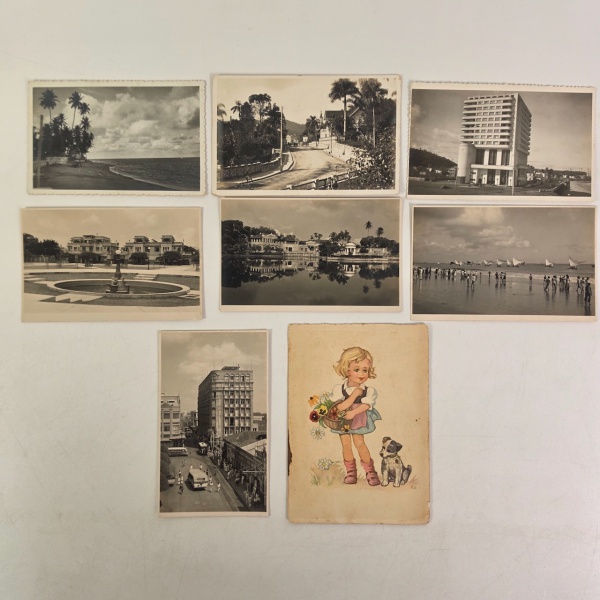 Arte . Raríssimo cartão postal com uma pintura da cidade de Sã foto 8