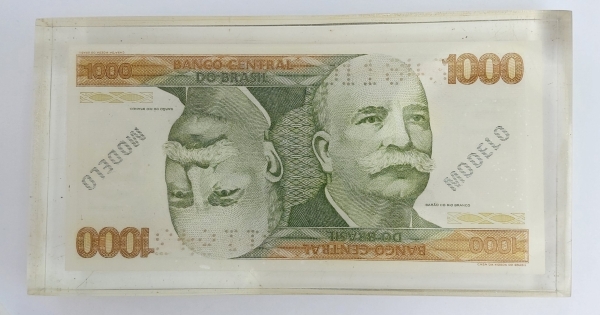 Joias . Cédula BRASIL, 500 mil réis, flor de estampa, 1ª estam foto 4