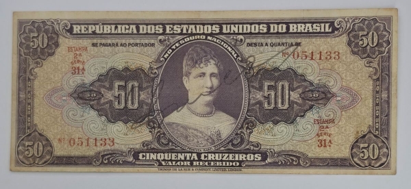 Joias . Cédula BRASIL, 500 mil réis, flor de estampa, 1ª estam foto 5
